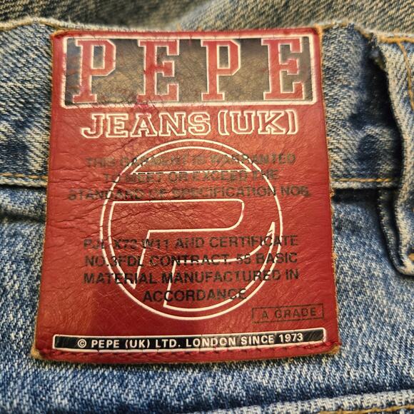 Vintage Pepe Jeans UK Size 36 x 33 PJL Patches and Embroidery Y2K *read* - Picture 8 of 15